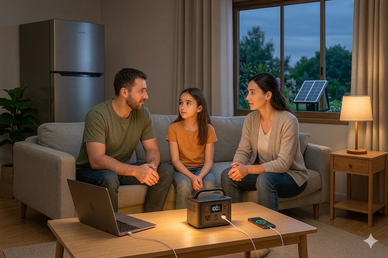 ow to Build a Home Power Outage Emergency Plan backup power preparedness illustration