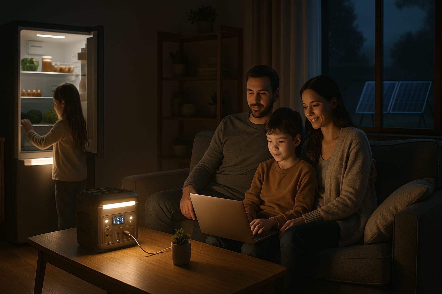 How to Power a House During a Power Outage backup power preparedness illustration