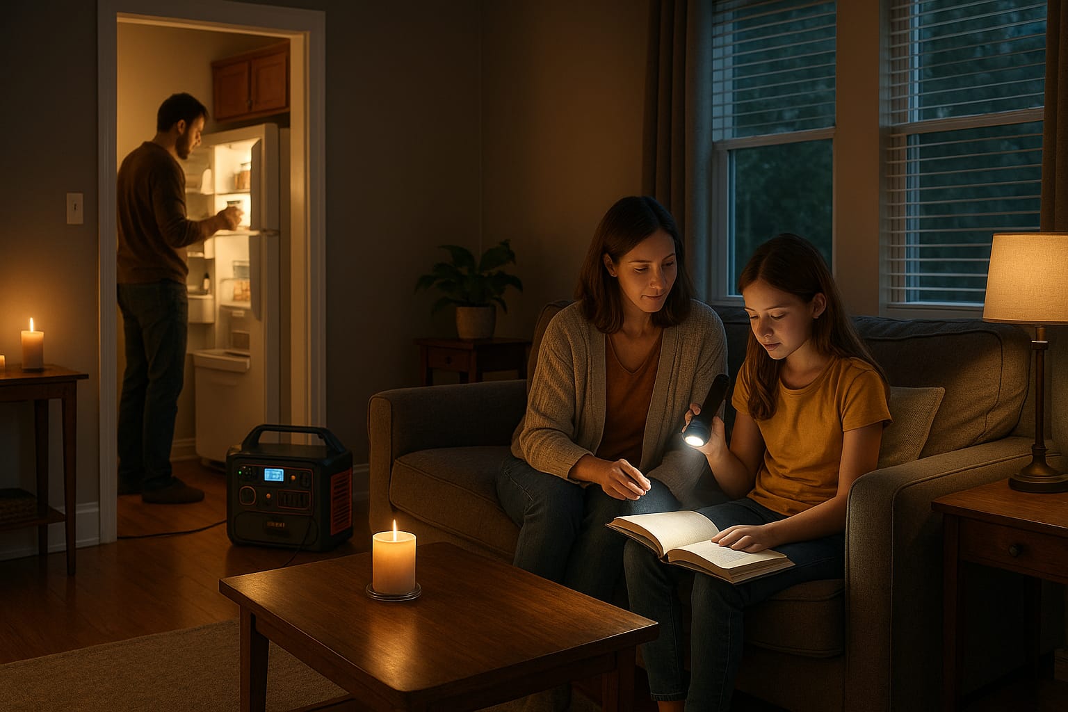 What Size Solar Generator for Home Backup? backup power preparedness illustration