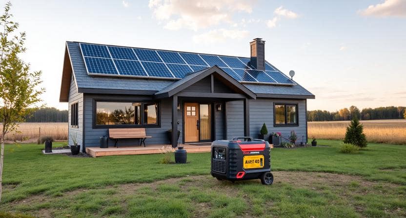 Backup power solutions for home energy resilience including solar panels and portable power systems